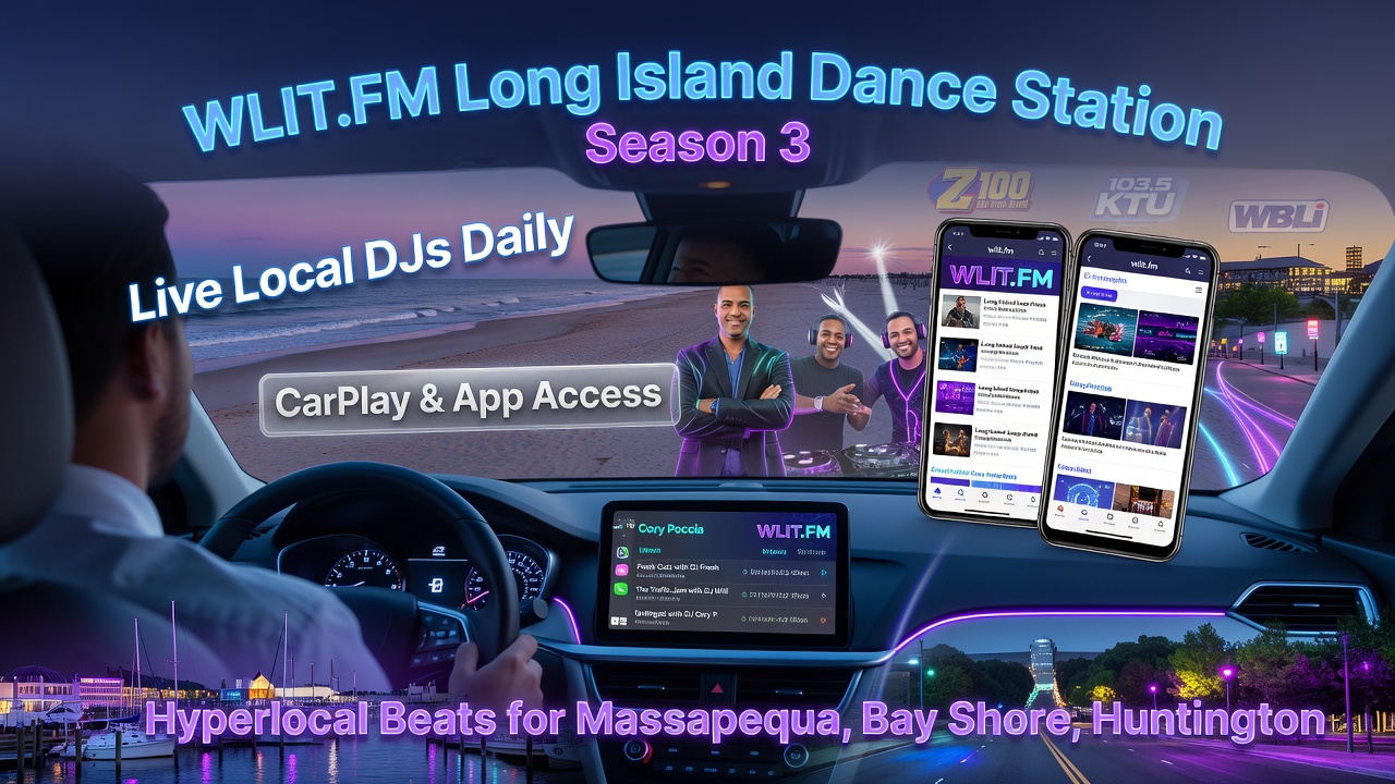 Long Island Dance Station WLIT.FM Adds App, CarPlay Access for Season 3